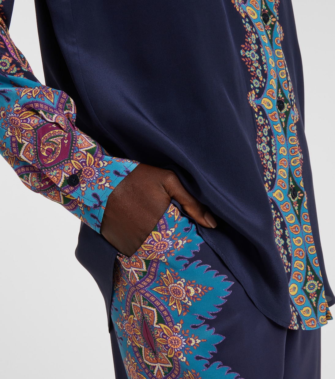Printed silk crêpe de chine shirt | Etro