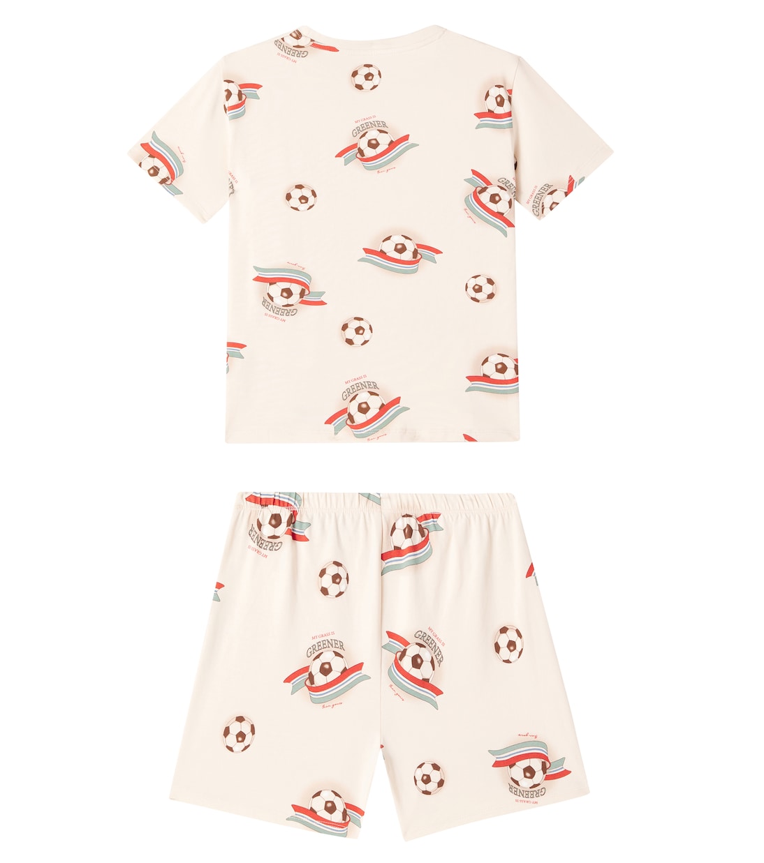 Cotton-blend T-shirt and shorts set  | Konges Sløjd