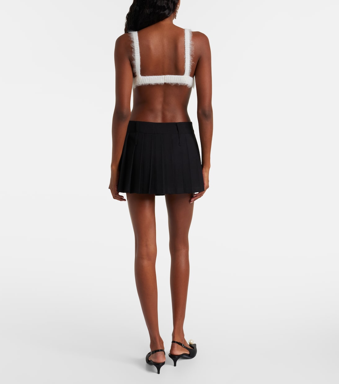 Mohair and wool-blend bra top | Alessandra Rich