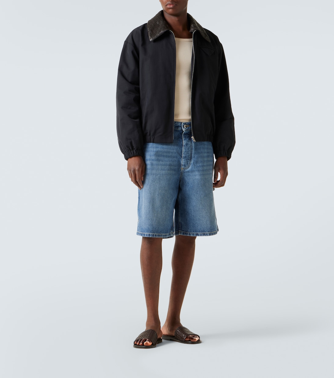 Elio Intrecciato编织皮革凉拖鞋 | Bottega Veneta