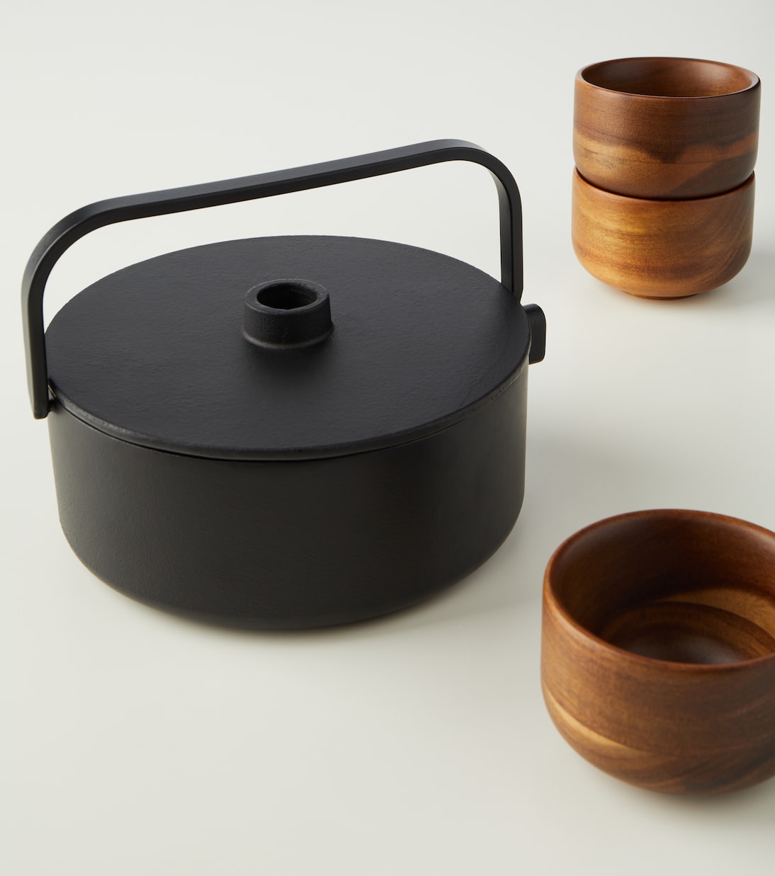 Cast iron and wood tea set  | Serax