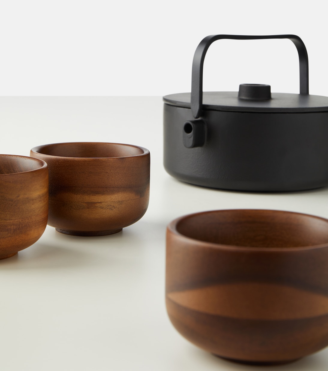 Cast iron and wood tea set  | Serax
