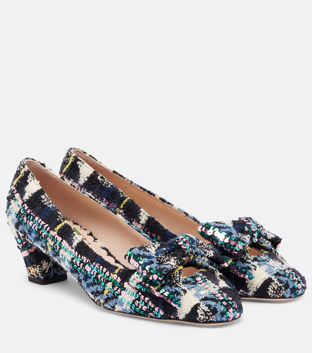 Salones Bowow 45 de tweed con lazo | Valentino Garavani