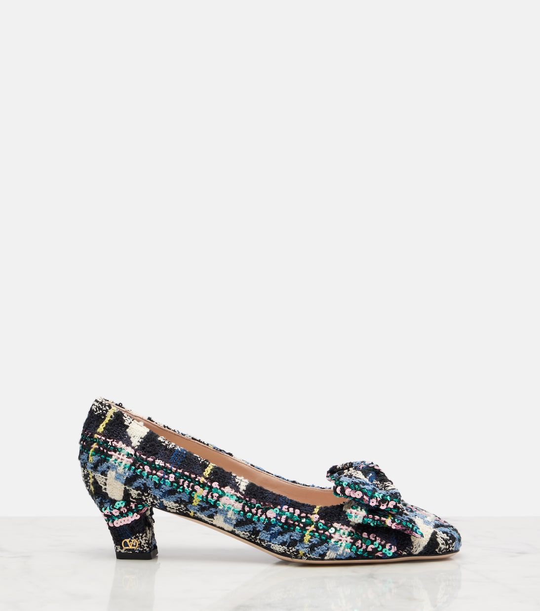 Salones Bowow 45 de tweed con lazo | Valentino Garavani
