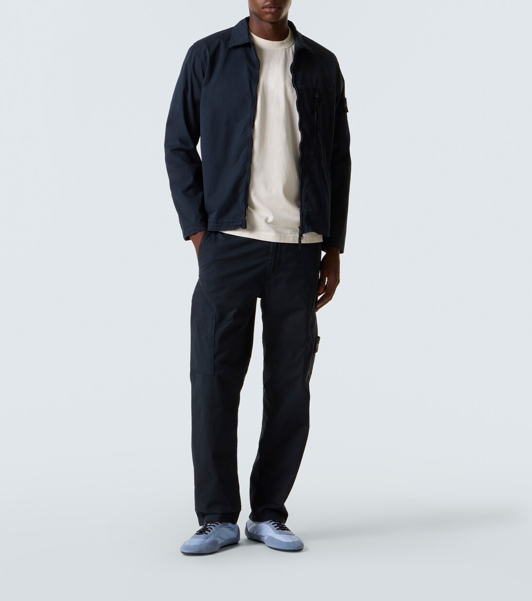T-shirt brodé en coton | Stone Island