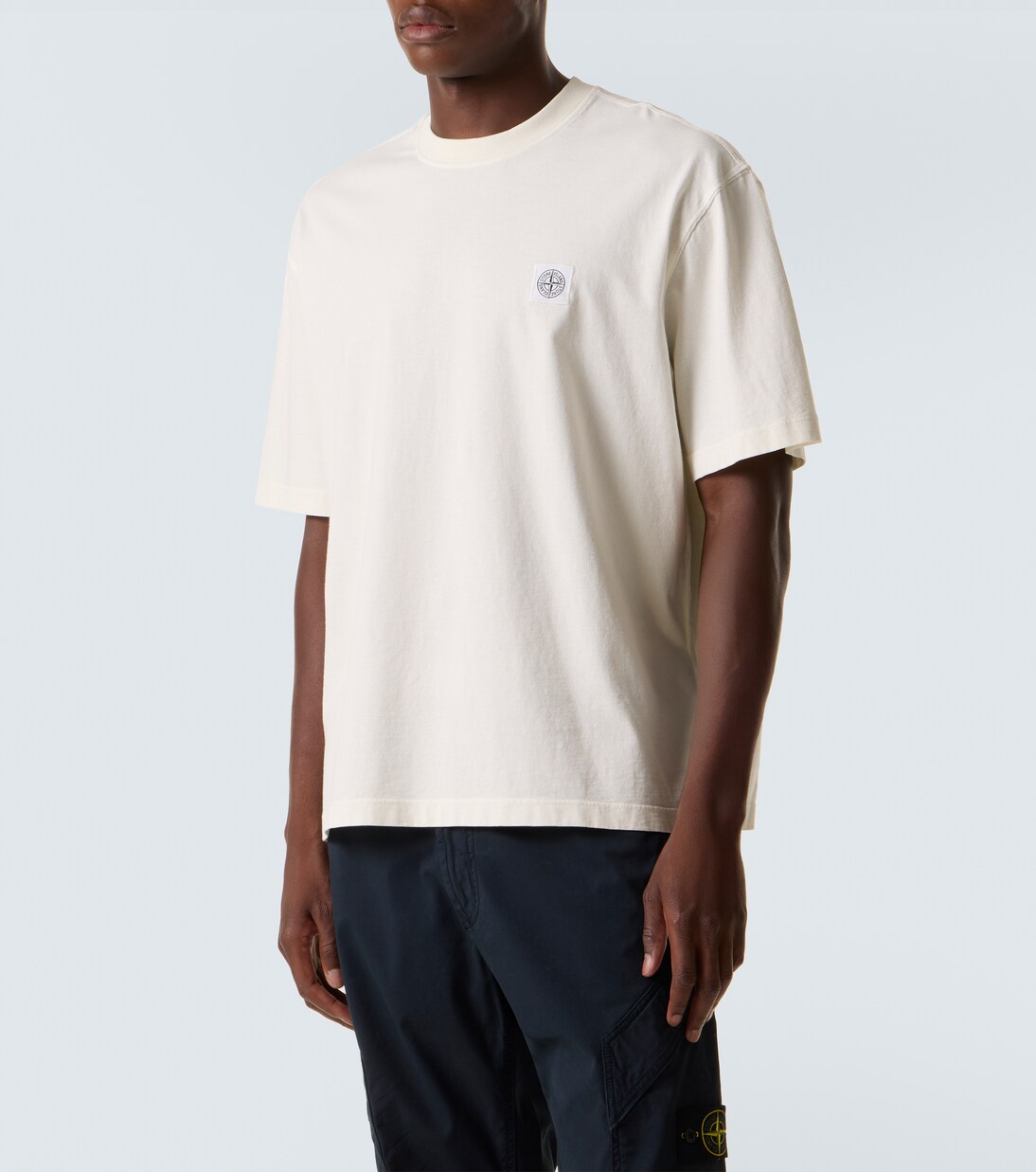 T-shirt brodé en coton | Stone Island