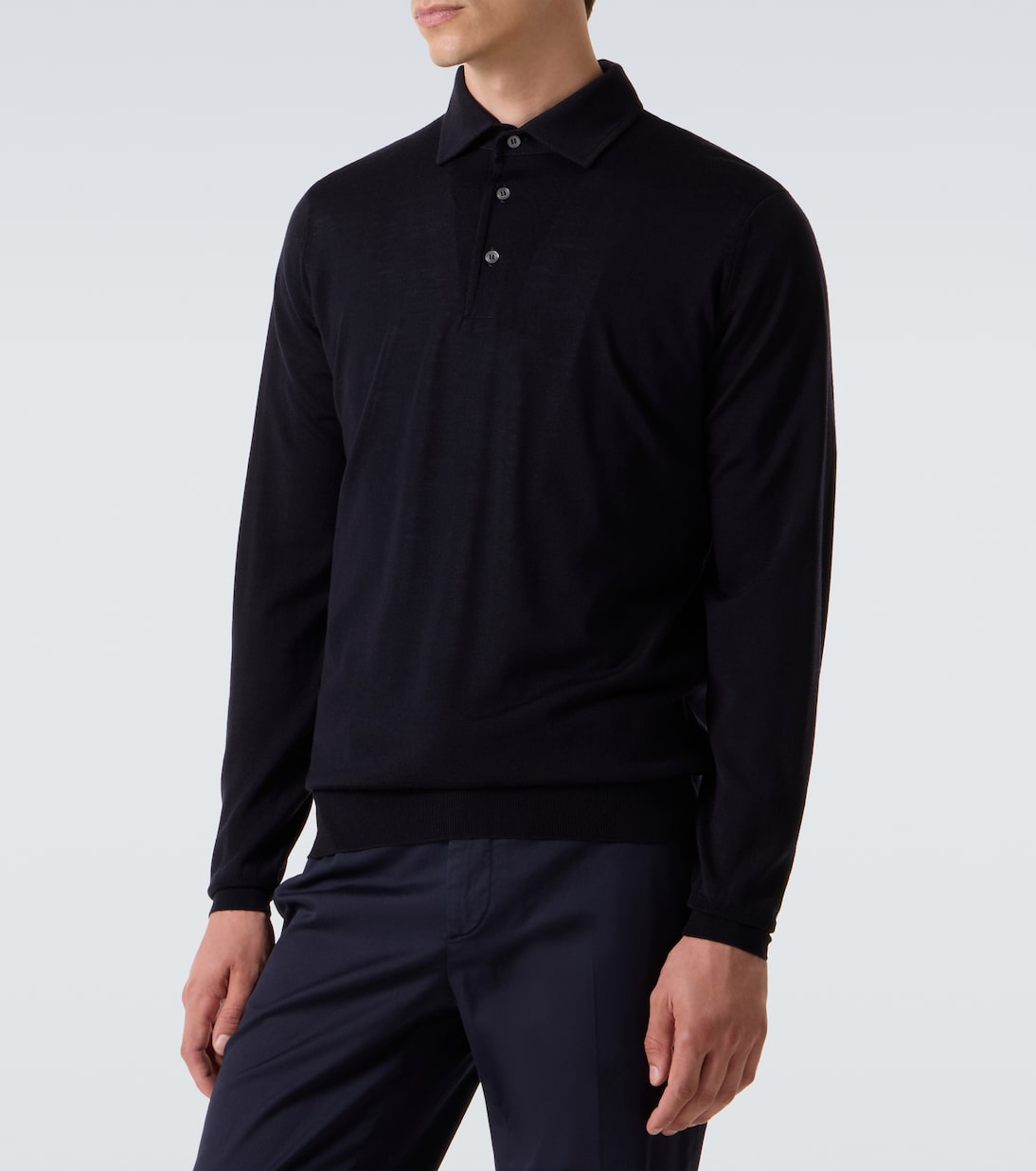 Virgin wool polo sweater | Lardini