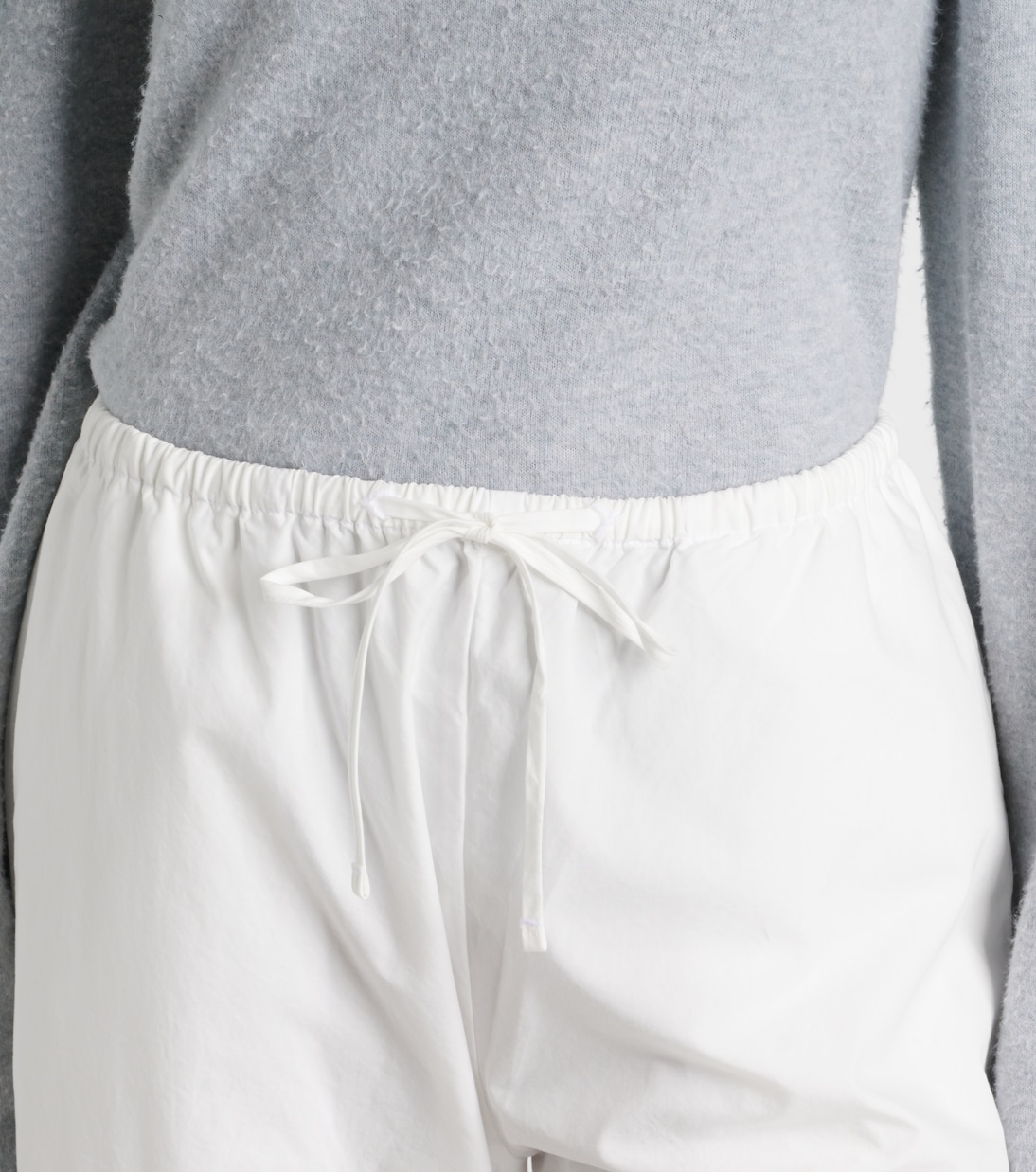 Kyoto cotton barrel-leg pants | Leset