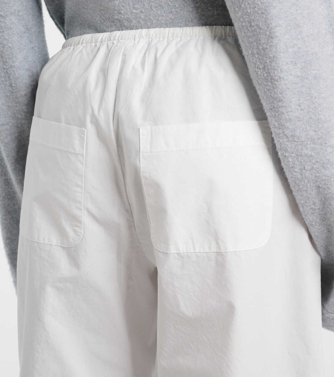 Kyoto cotton barrel-leg pants | Leset
