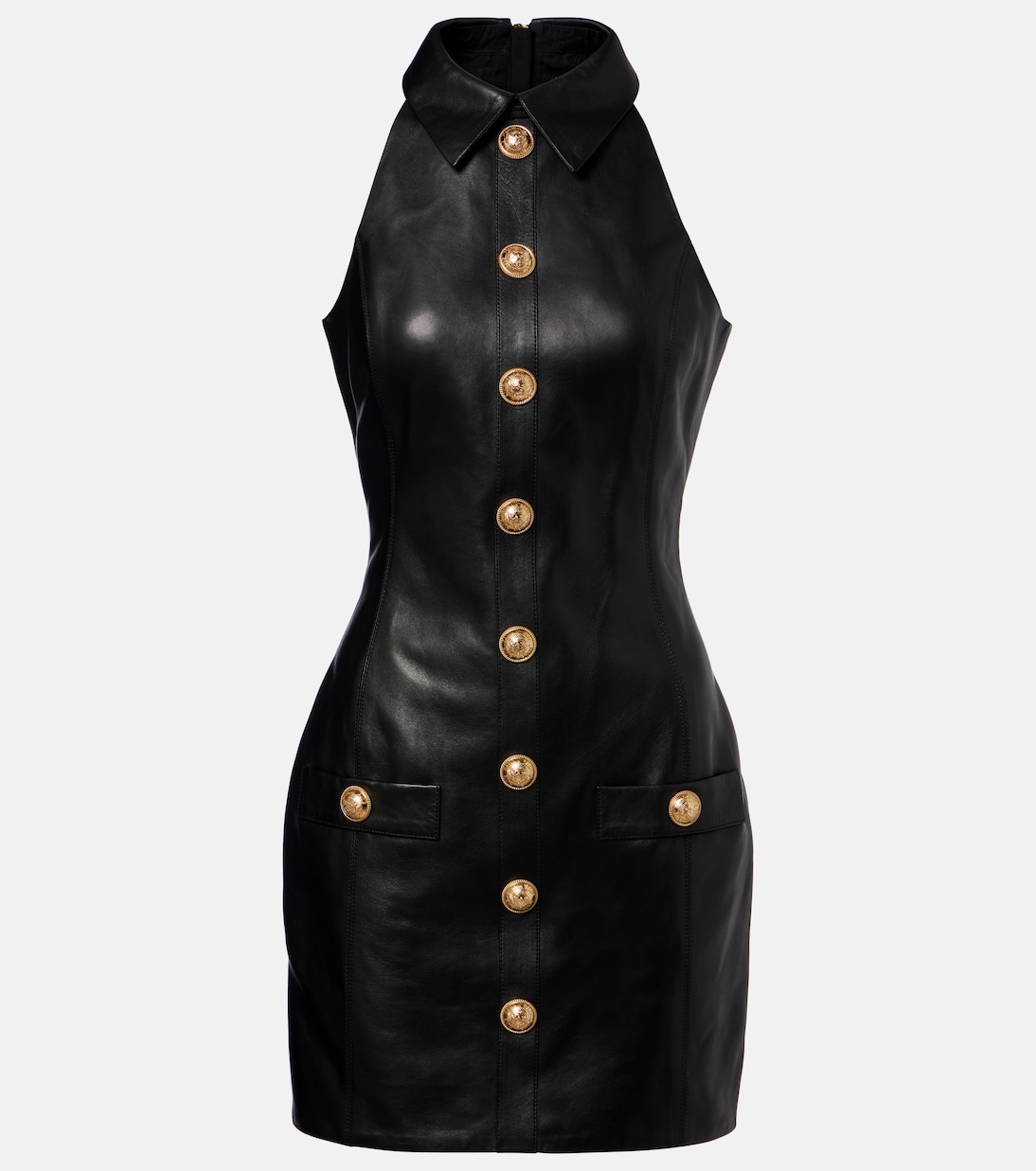 Robe en cuir | Balmain