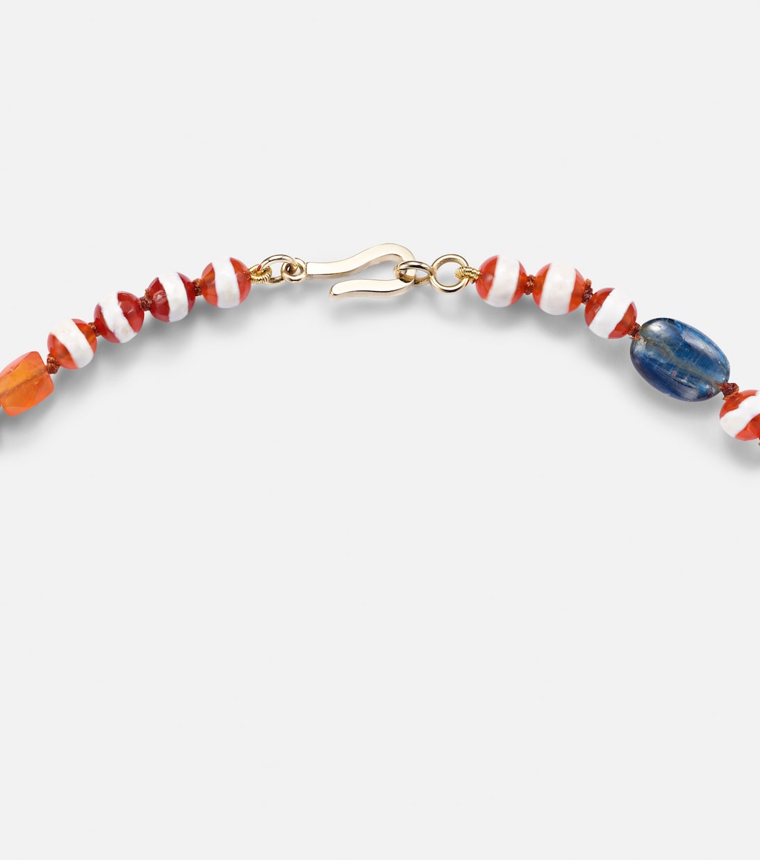 Globetrotter beaded necklace with gemstones | Ileana Makri