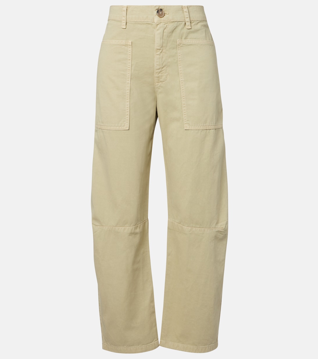 Barrel-Hose Brylie aus Baumwoll-Twill | Velvet