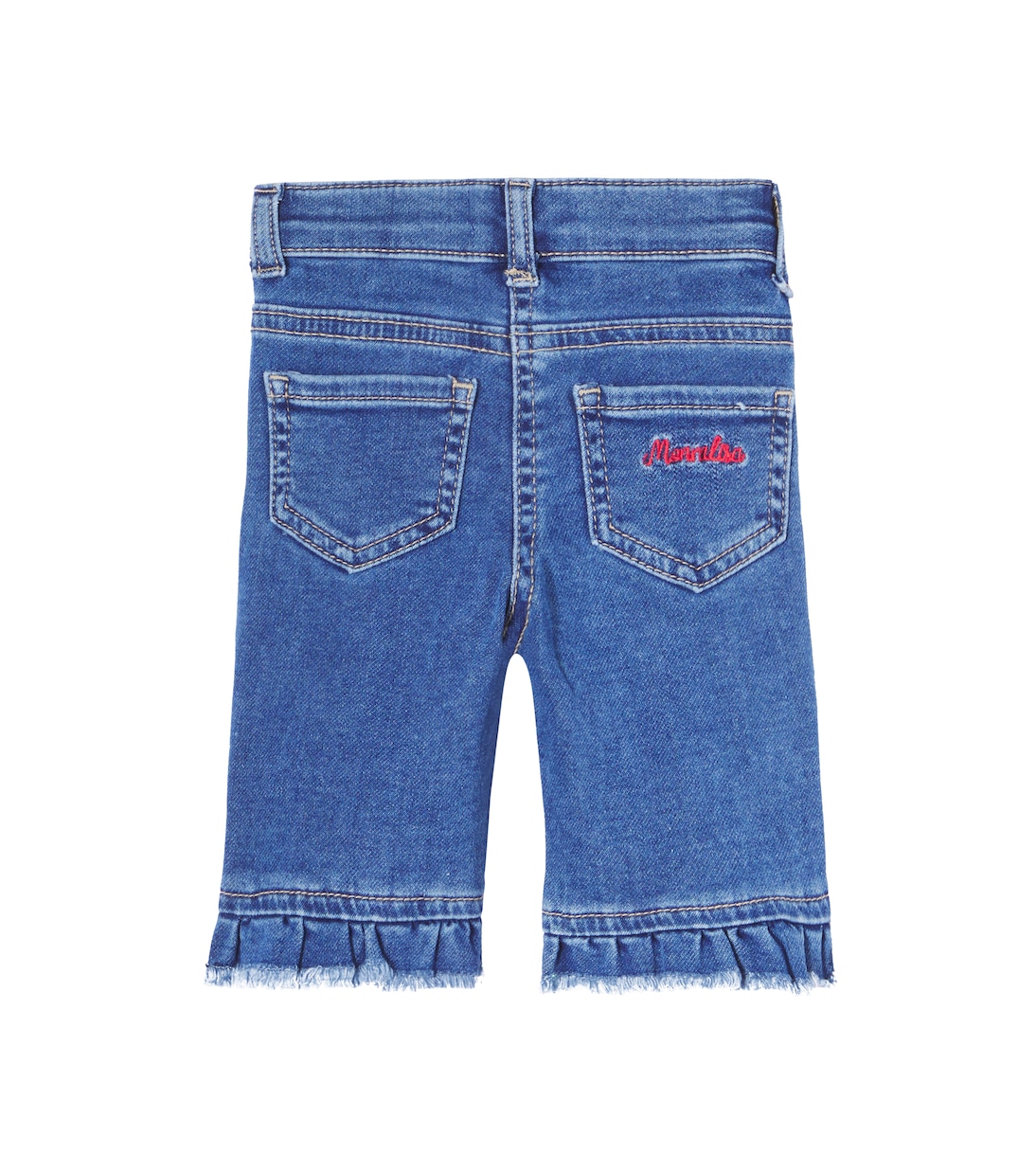x Disney® Baby embroidered straight jeans | Monnalisa
