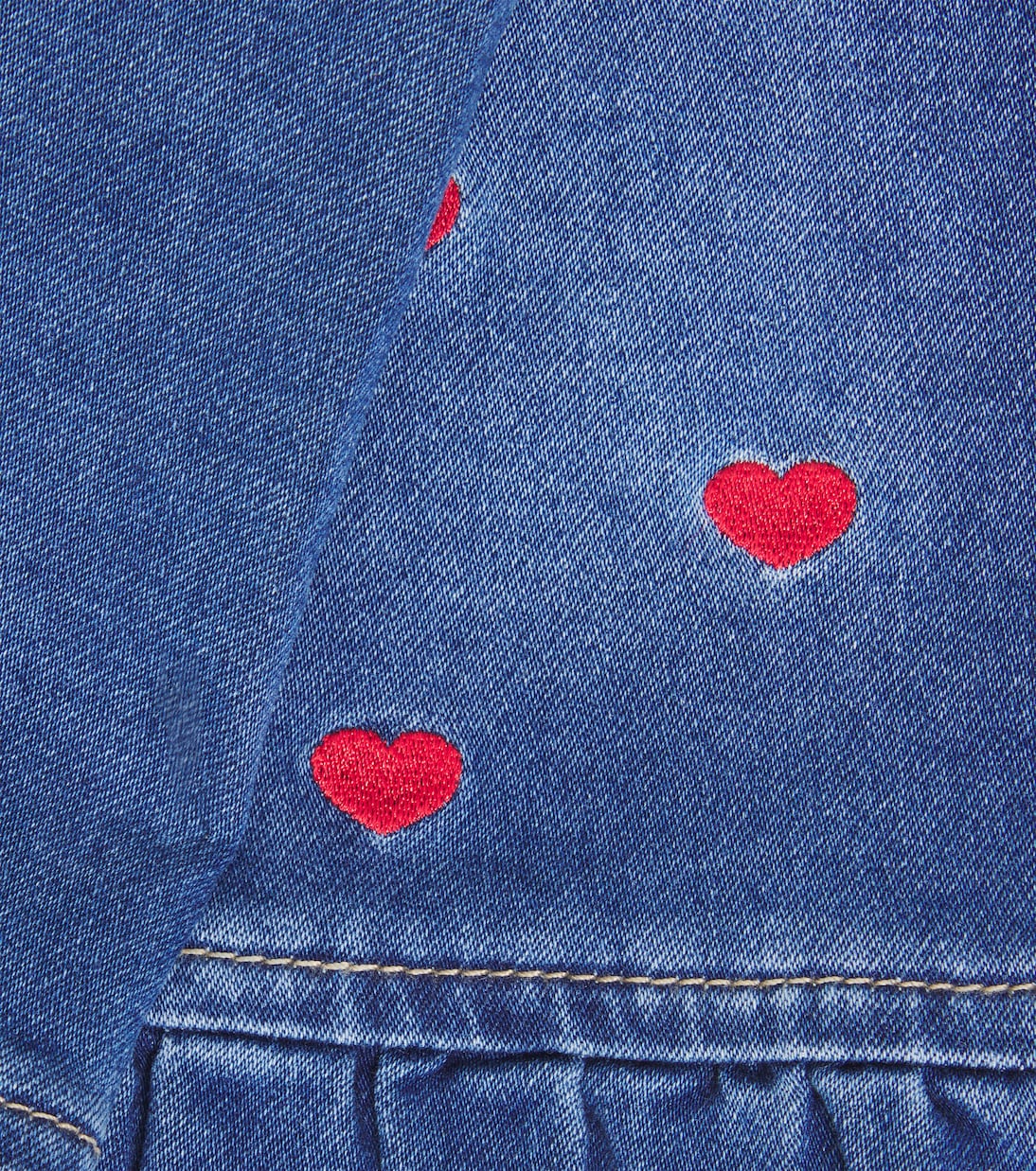 x Disney® Baby embroidered straight jeans | Monnalisa