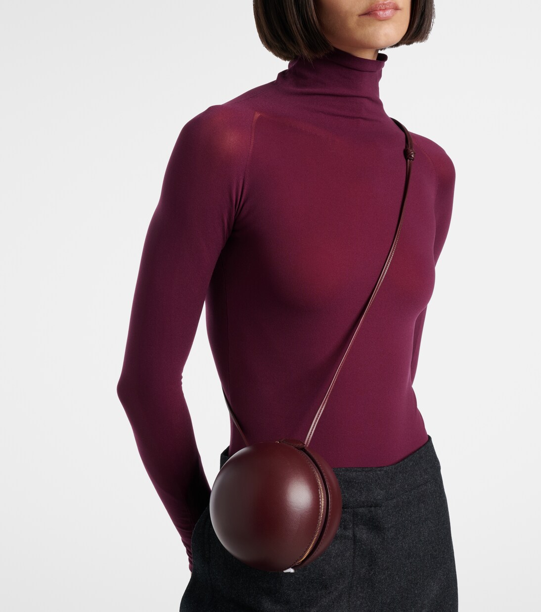 Sphere Mini leather shoulder bag | Alaïa