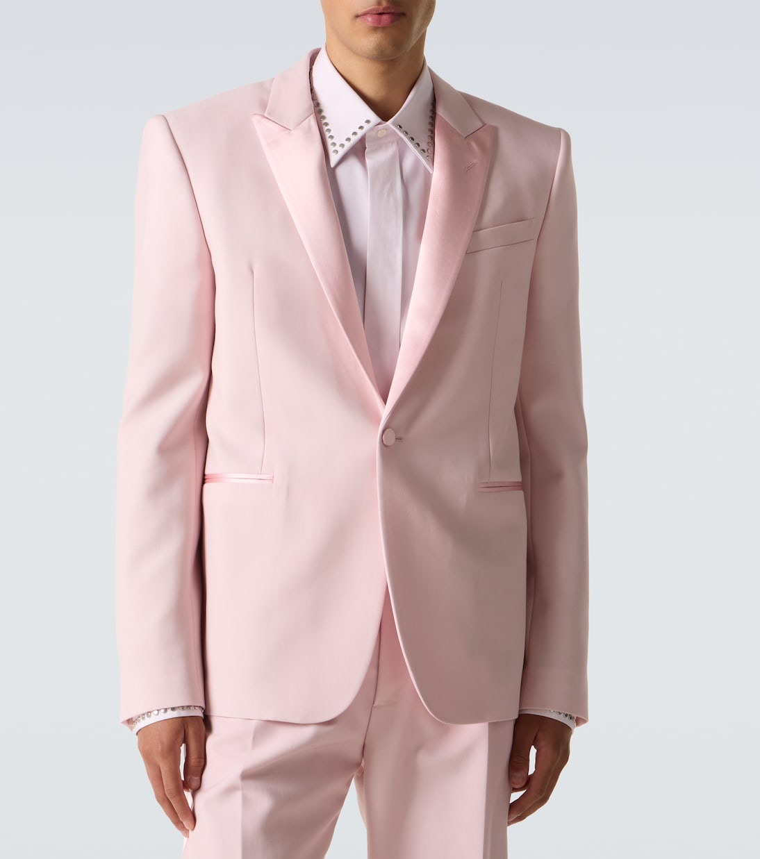 Silk-trimmed wool and mohair blazer | McQueen