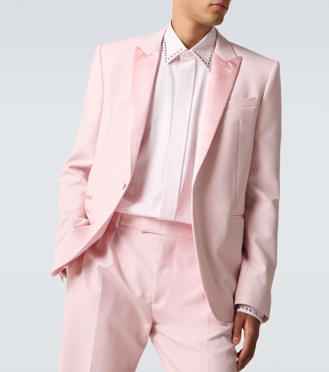 Silk-trimmed wool and mohair blazer | McQueen