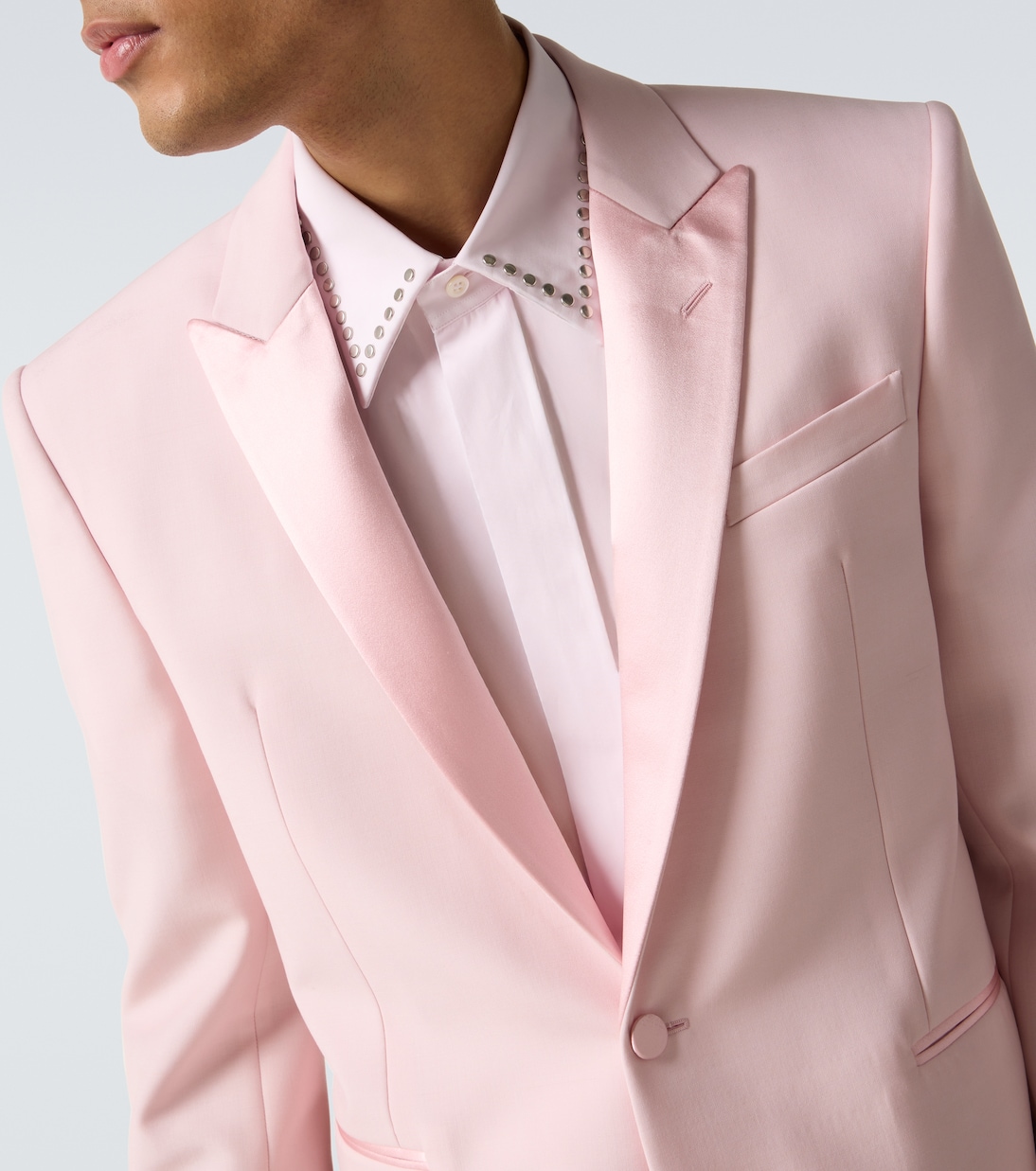 Silk-trimmed wool and mohair blazer | McQueen