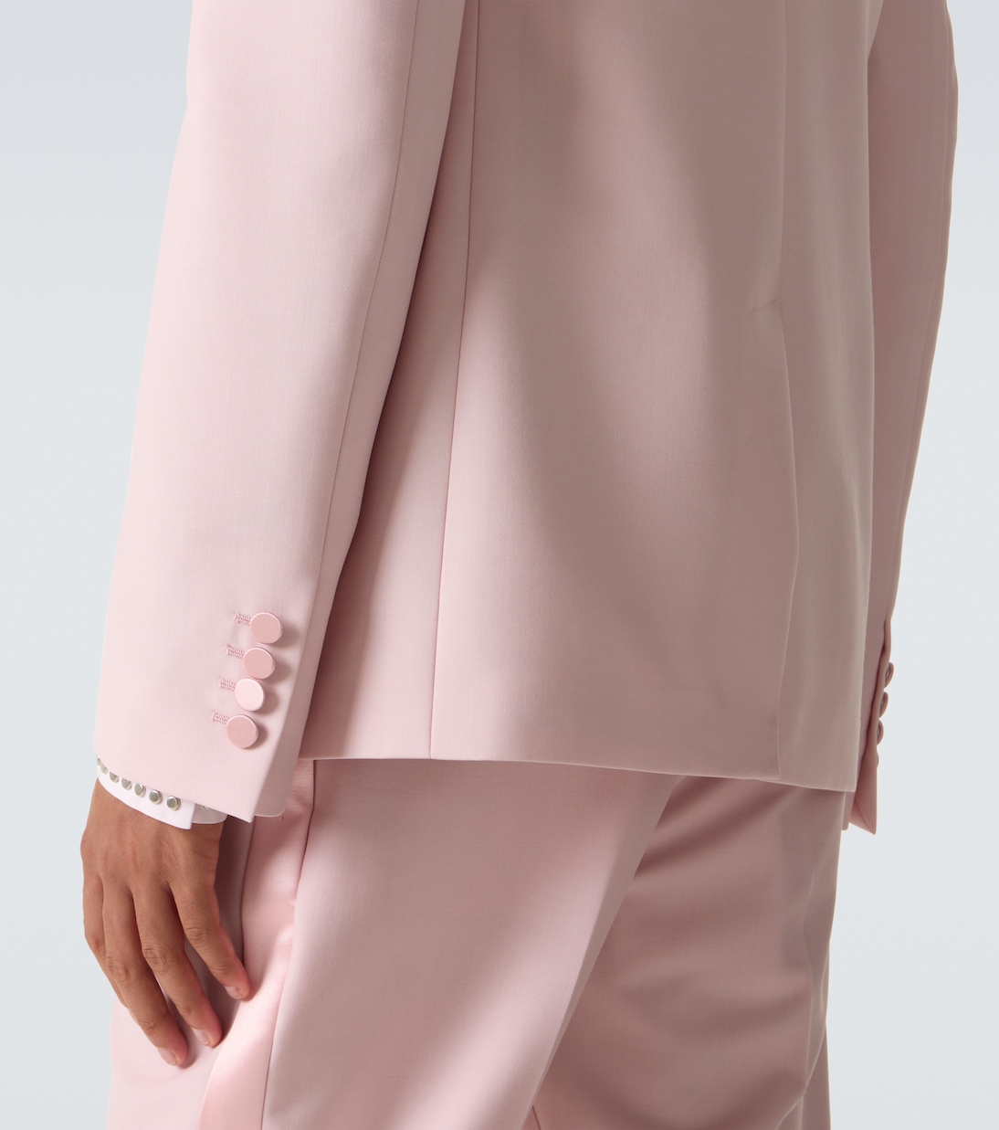 Silk-trimmed wool and mohair blazer | McQueen