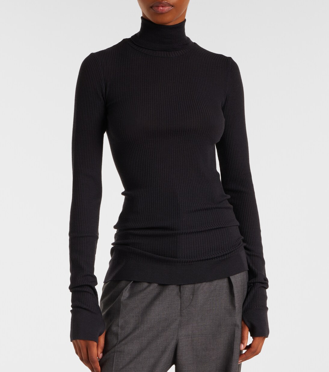 Wool turtleneck top | Lemaire