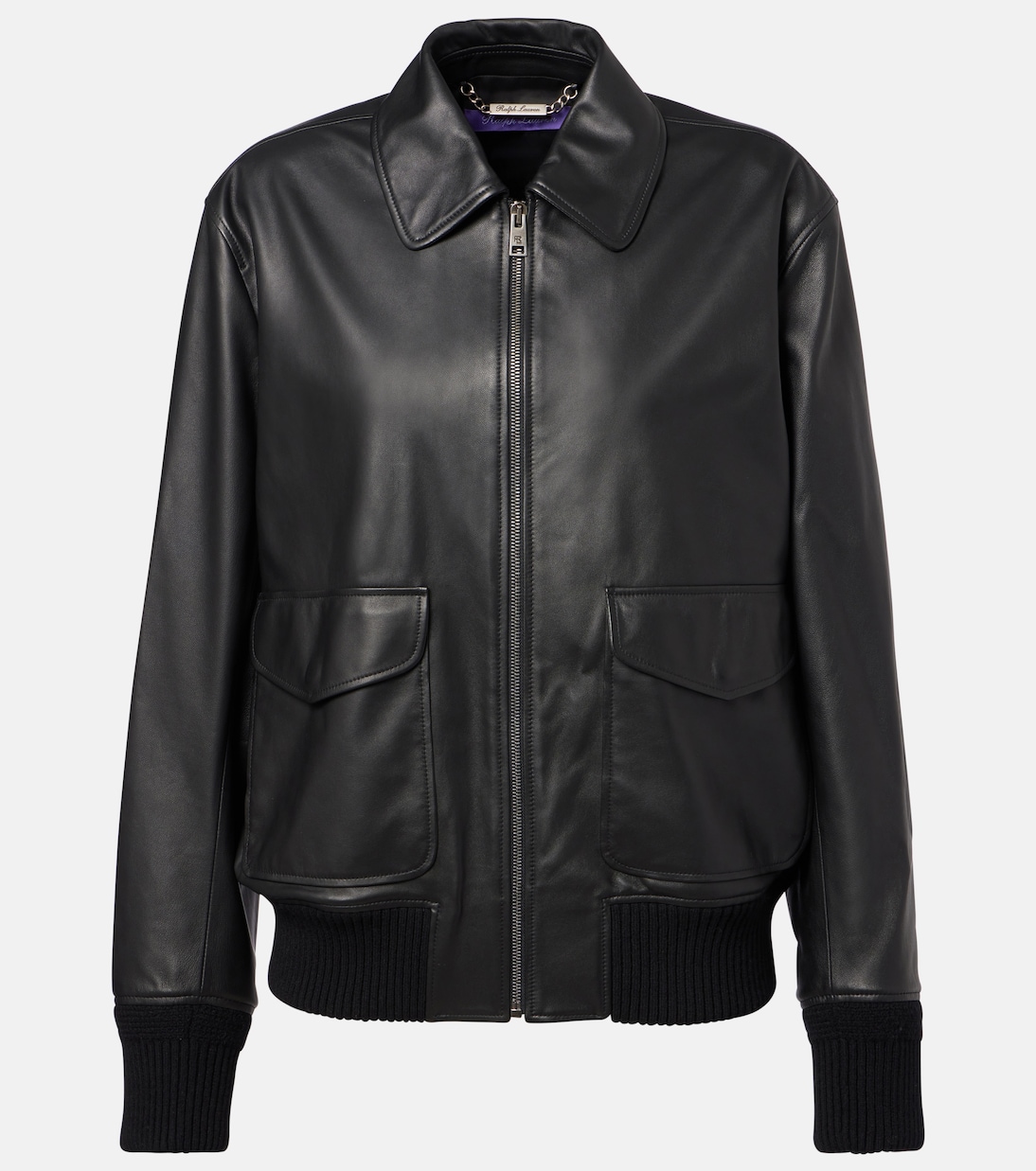 Coale leather bomber jacket | Ralph Lauren Collection