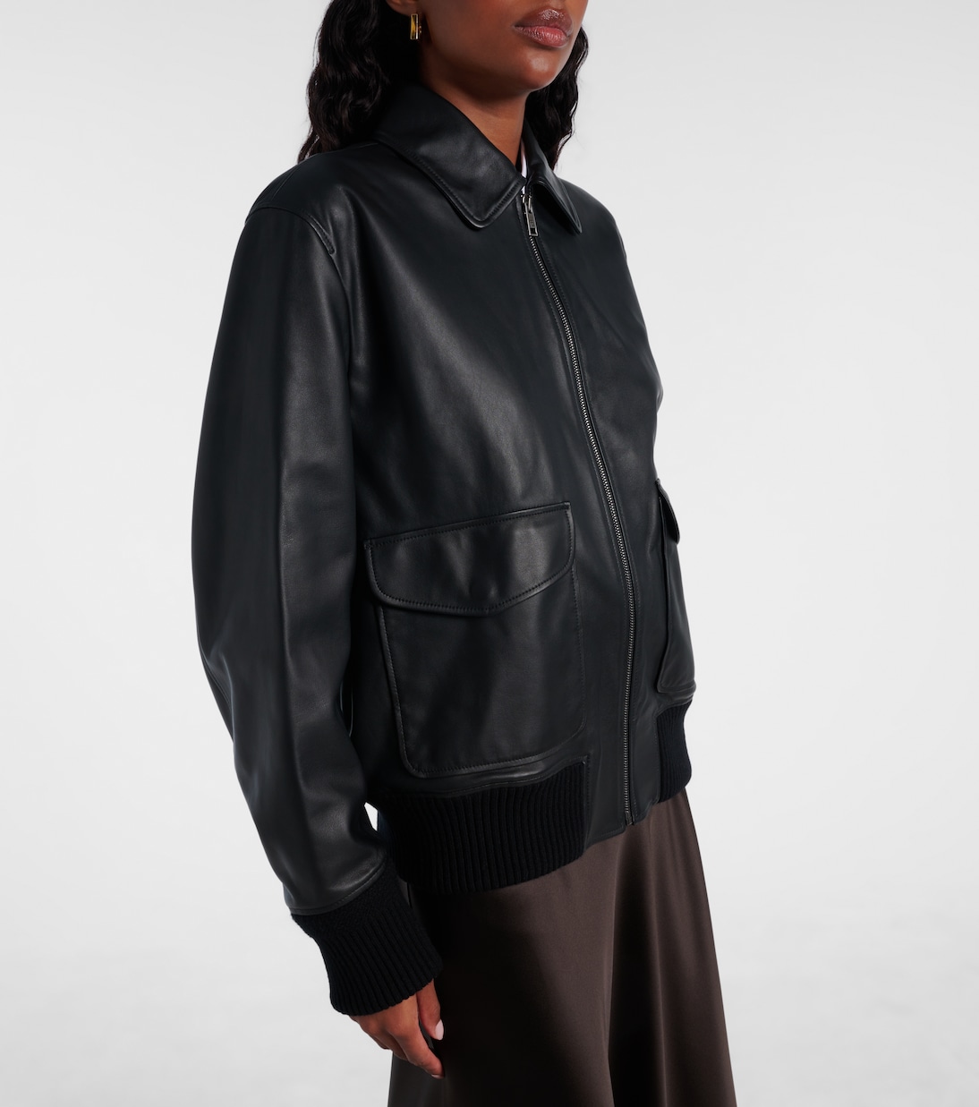 Coale leather bomber jacket | Ralph Lauren Collection