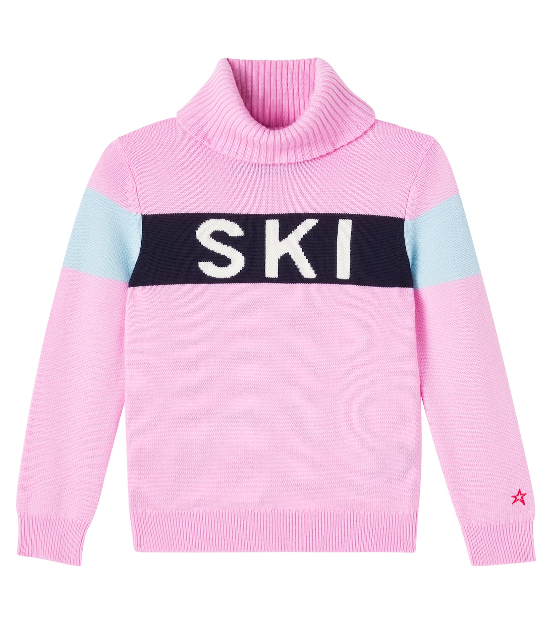 Intarsia wool turtleneck sweater | Perfect Moment Kids