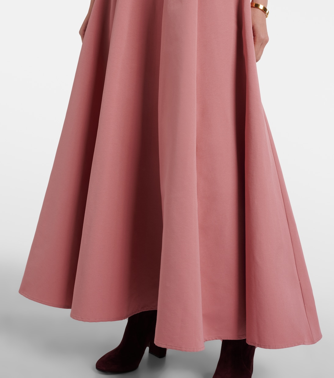 Stella halterneck cotton-blend gown | Staud