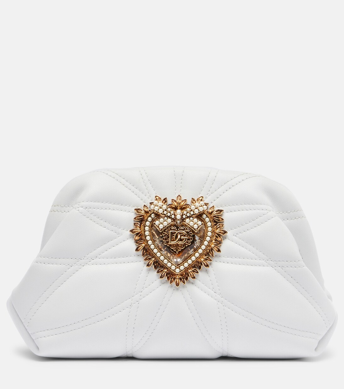 Schultertasche Devotion Small aus Leder | Dolce&Gabbana