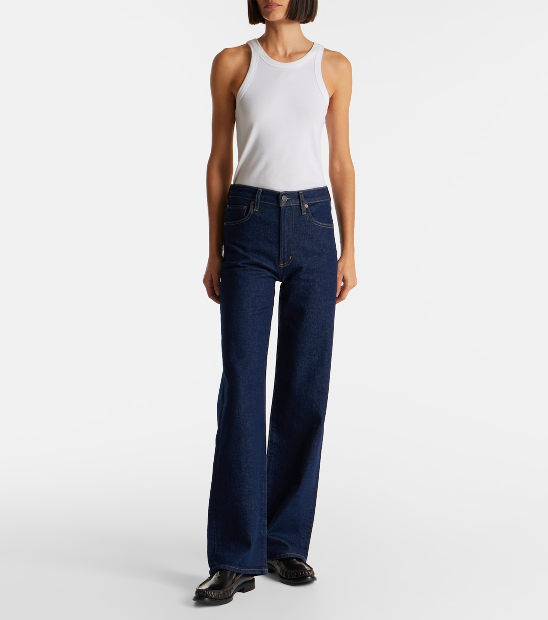 Harper mid-rise straight jeans | Agolde