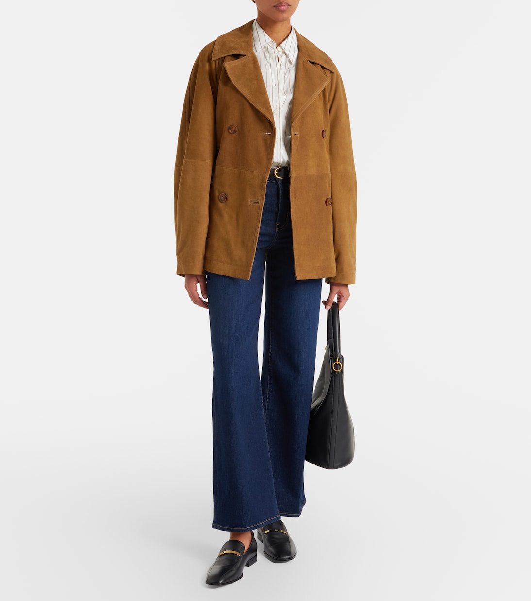 Le Slim high-rise wide-leg jeans | Frame