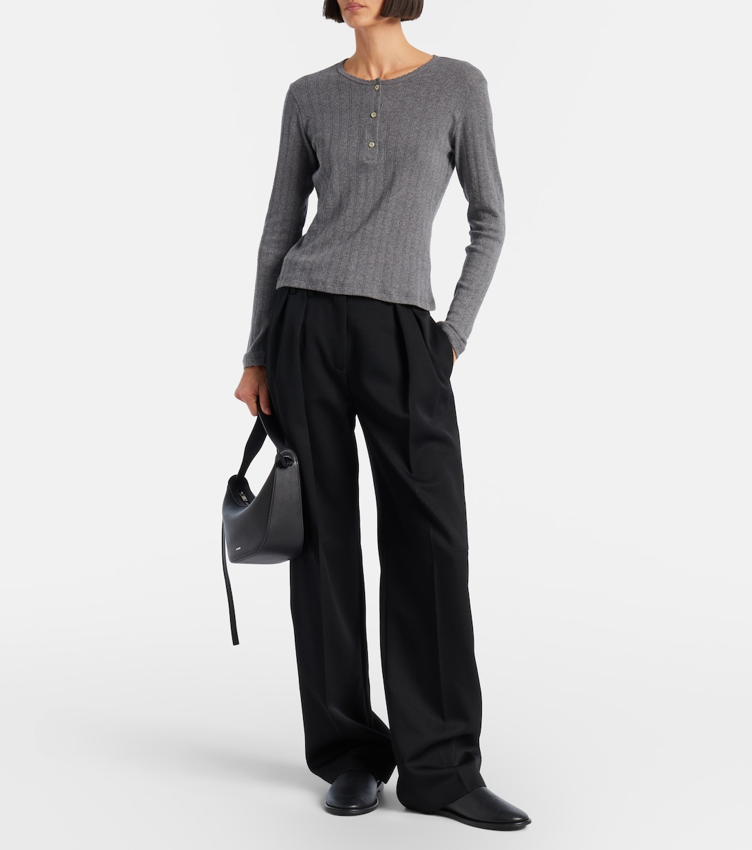 棉质针窿亨利衫 | Leset