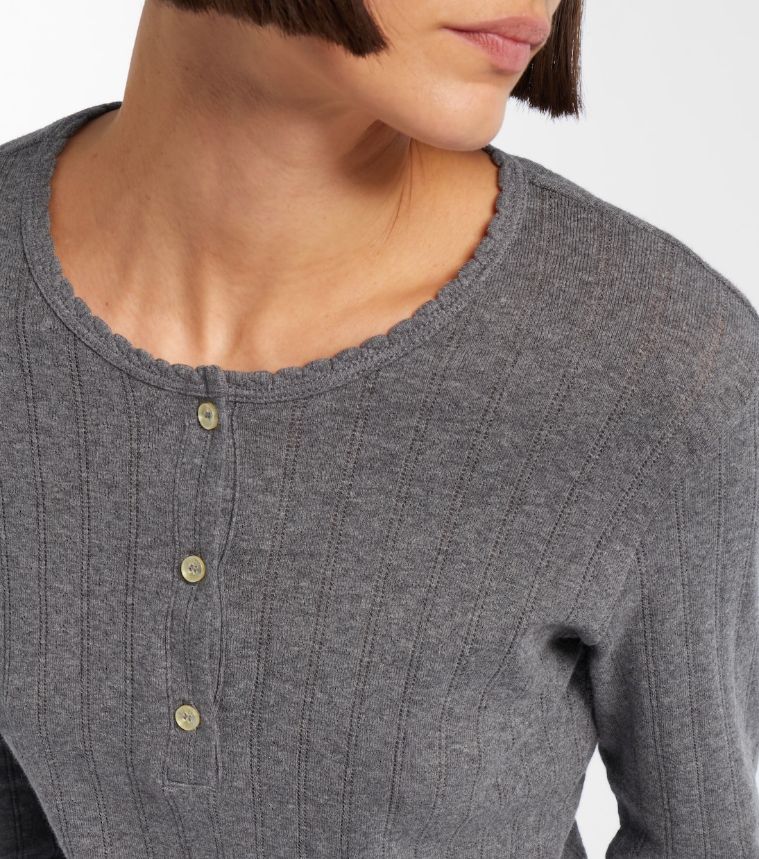 棉质针窿亨利衫 | Leset