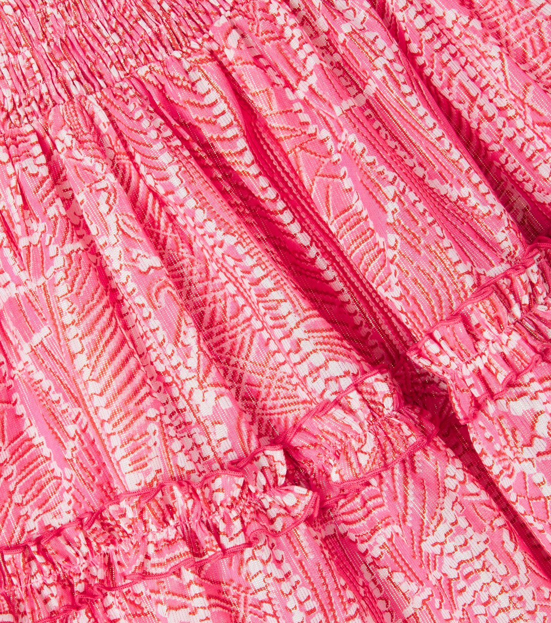 Amber printed cotton-blend dress | Poupette St Barth Kids