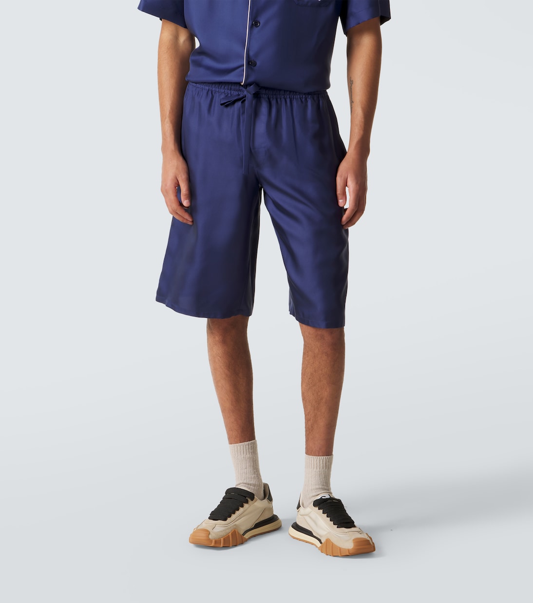 Silk satin bermuda shorts | Dolce&Gabbana