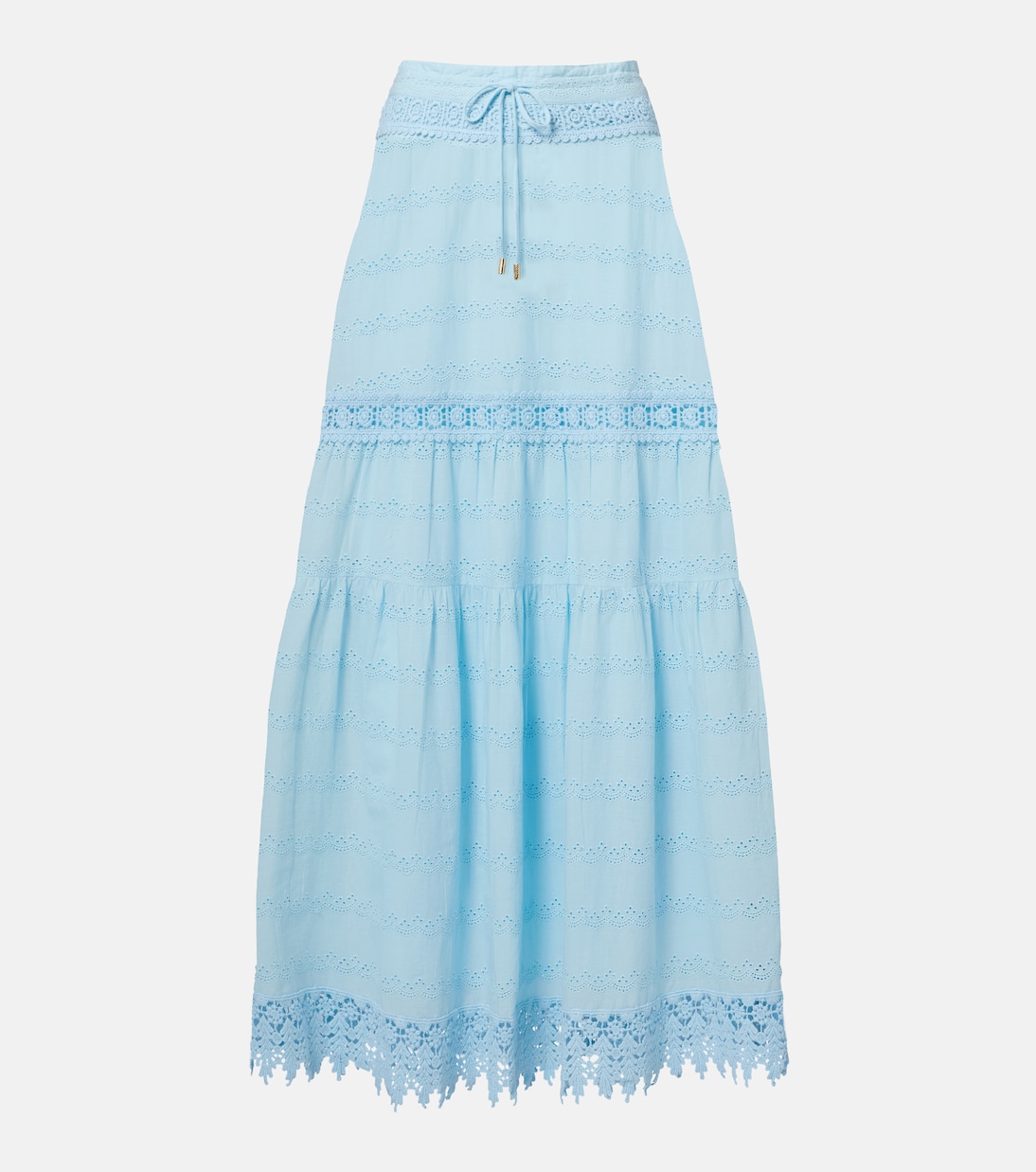 Alessia broderie anglaise cotton maxi skirt | Melissa Odabash