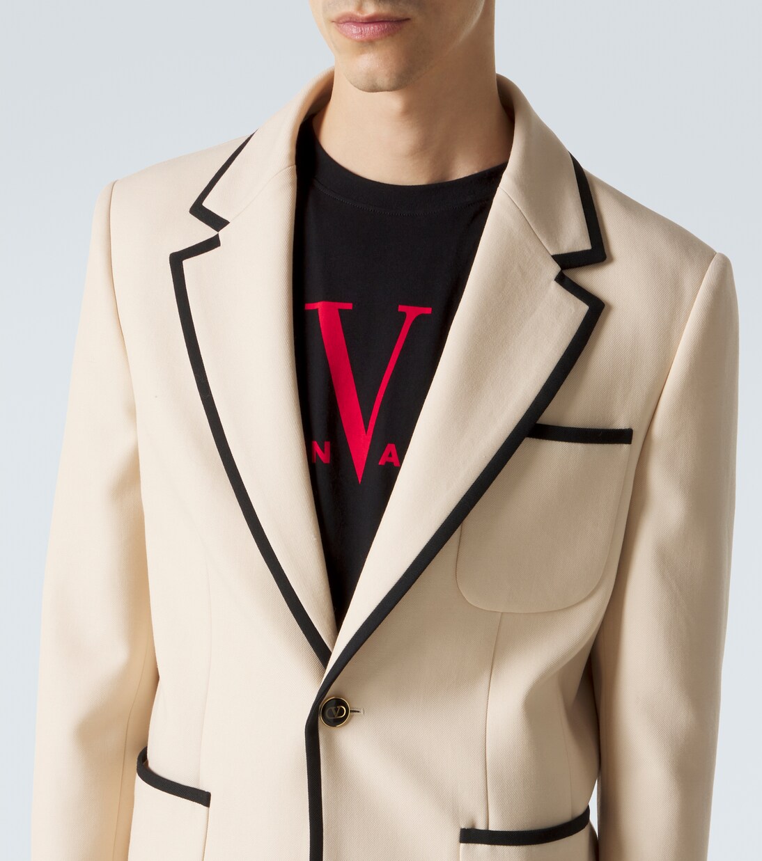 Virgin wool gabardine blazer | Valentino