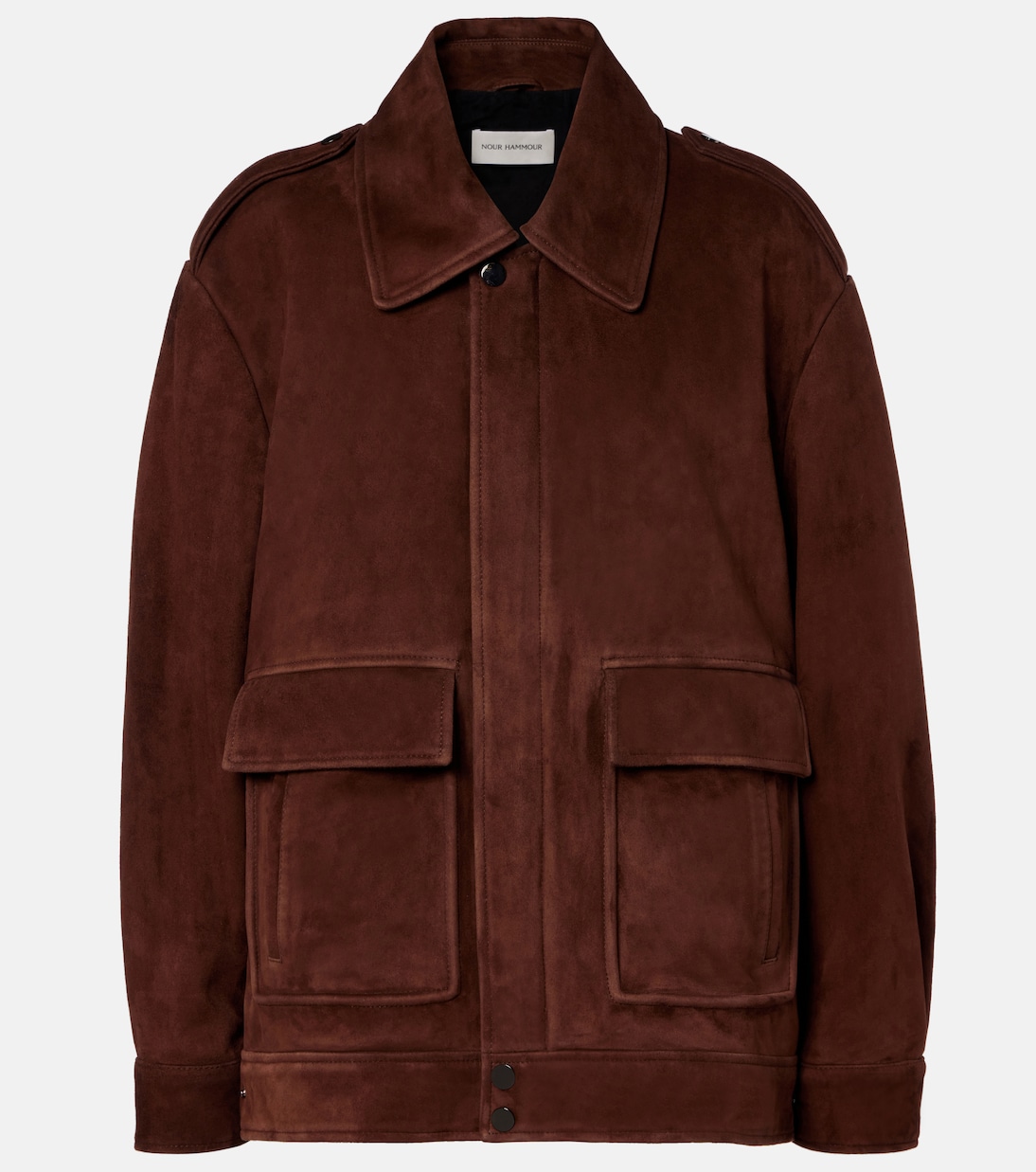 Drey suede field jacket | Nour Hammour