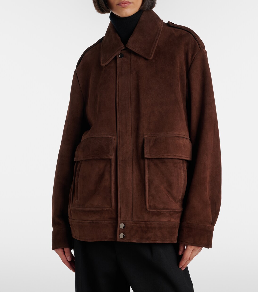Drey suede field jacket | Nour Hammour