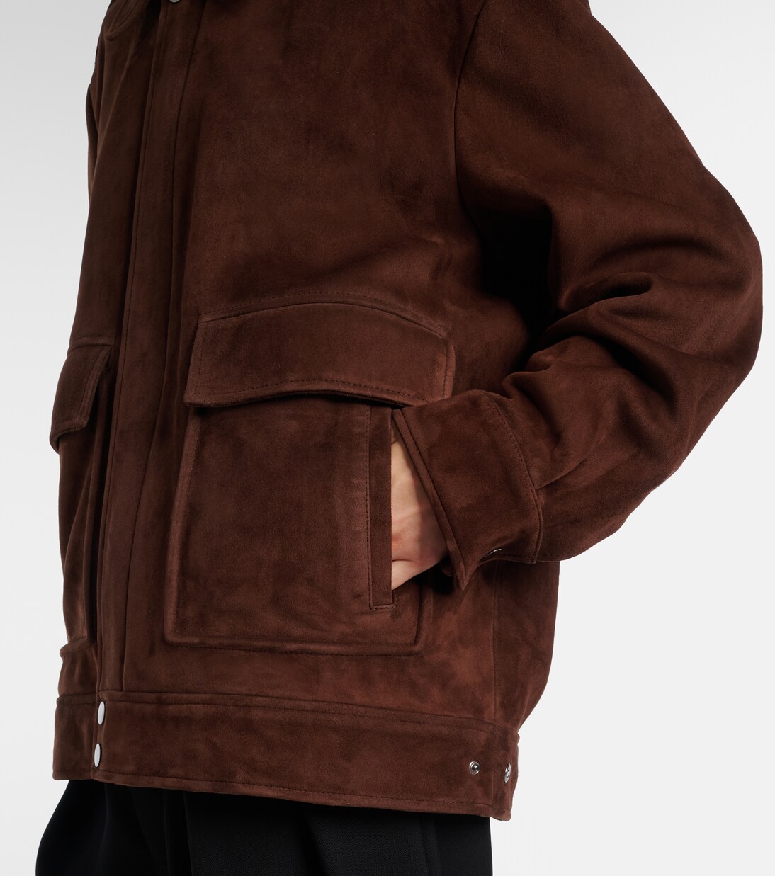 Drey suede field jacket | Nour Hammour