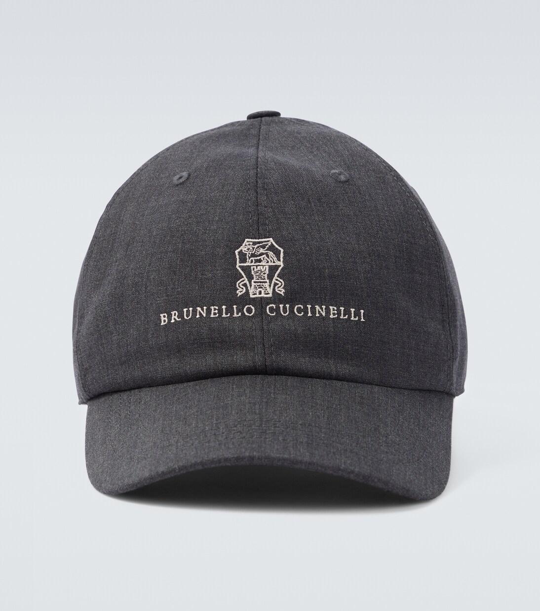 Casquette en laine vierge à logo | Brunello Cucinelli