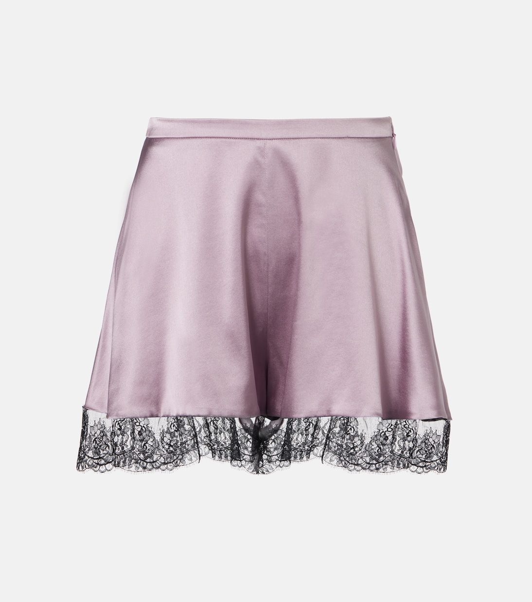 Shorts aus Satin mit Spitze | Nina Ricci
