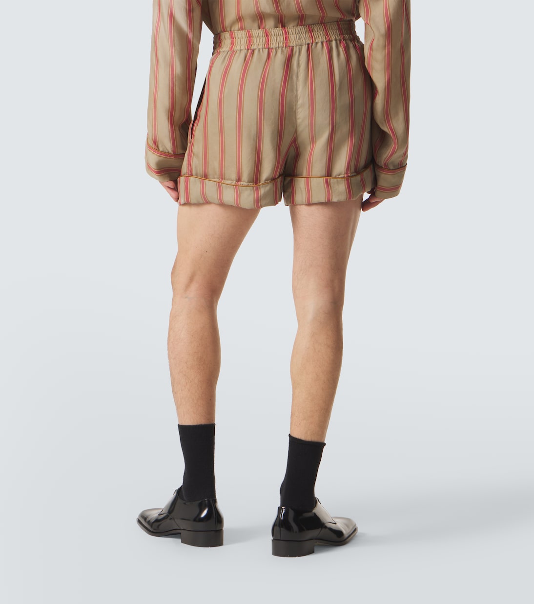 Striped twill shorts | Saint Laurent