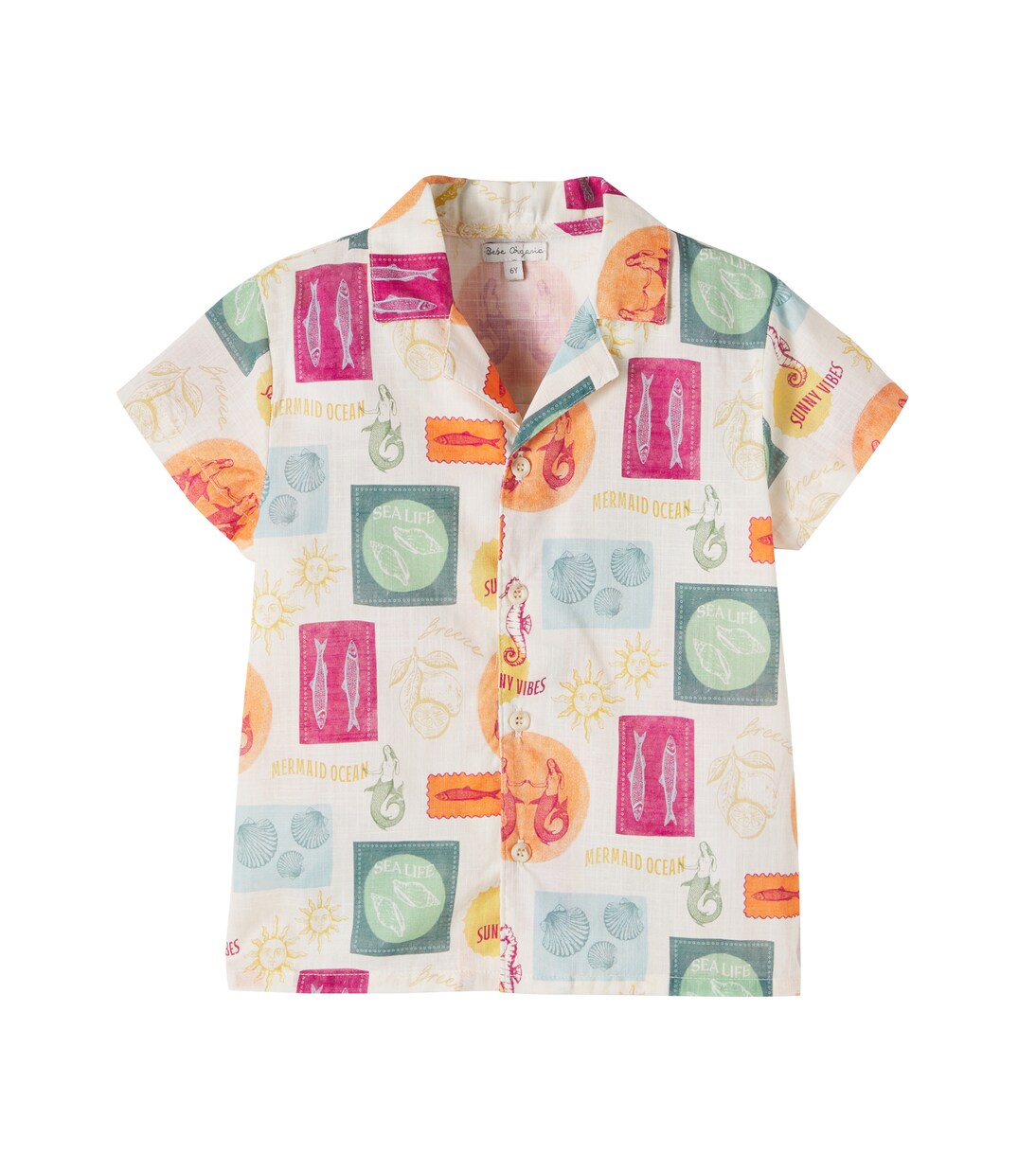 Luka printed cotton shirt | Bebe Organic