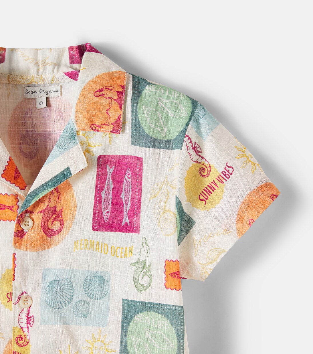 Luka printed cotton shirt | Bebe Organic