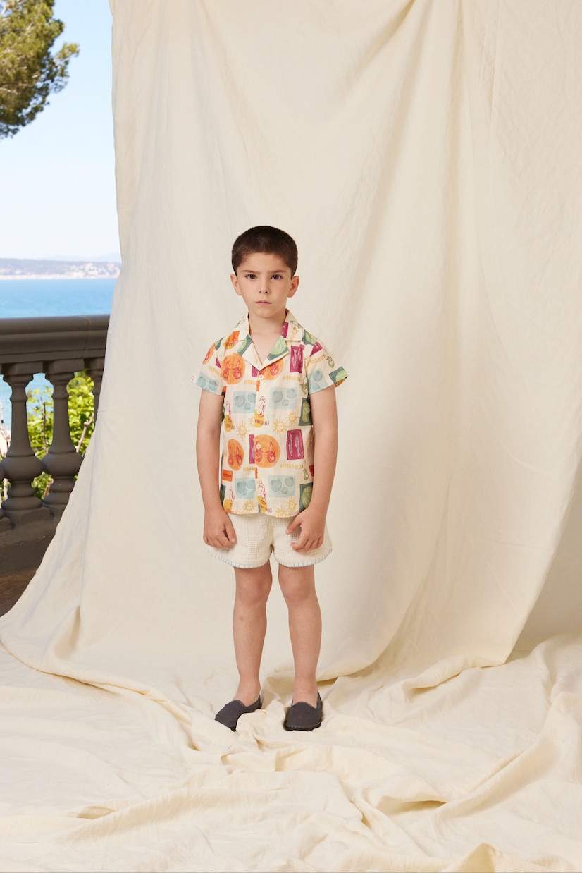 Chemise Luka imprimée en coton | Bebe Organic