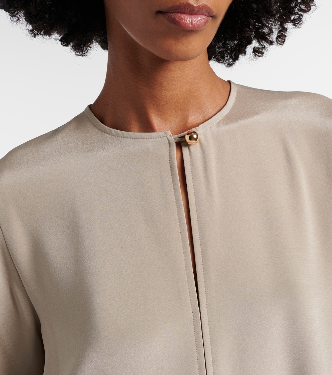 Vestido midi Unghia en mezcla de seda | Max Mara