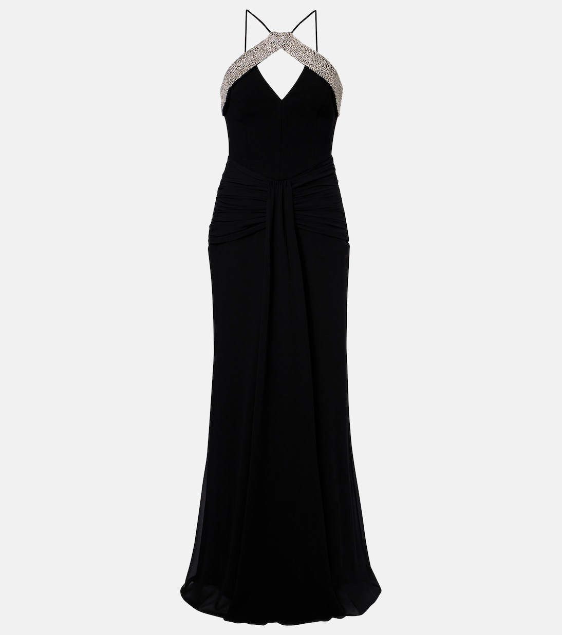 Astros embellished draped gown | Rebecca Vallance