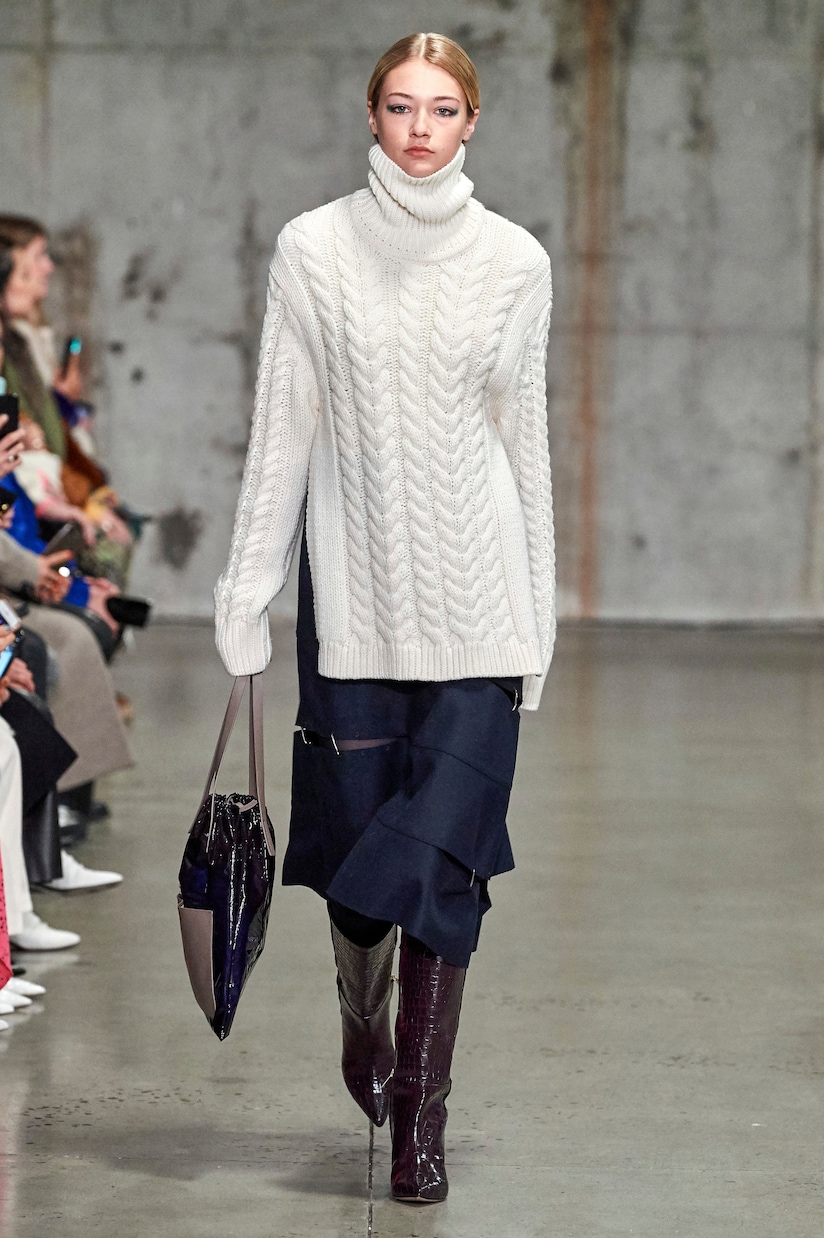 Dolcevita a trecce in misto lana | Tibi