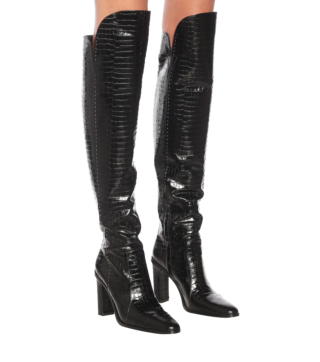 Botas Beboot de piel efecto coco | Max Mara